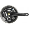 Система SHIMANO ACERA, M361, 175 мм, квадрат, 42/32/22T, защита, черный EFCM361E222CL
